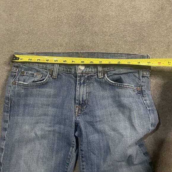 7 For All Mankind Jeans Women's Size 28 Medium Wash Distressed Bootcut 7FAMK - Picture 7 of 13